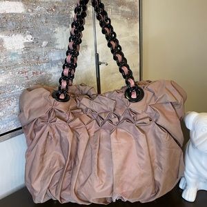Prada Beige/Pink Nylon Bag